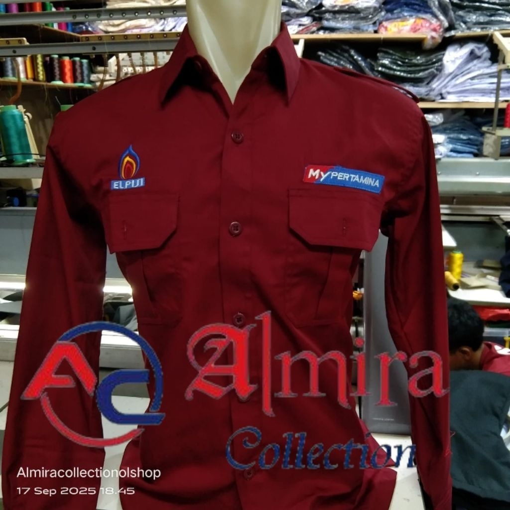 kemeja my Pertamina elpiji seragam my Pertamina elpiji baju my Pertamina elpiji