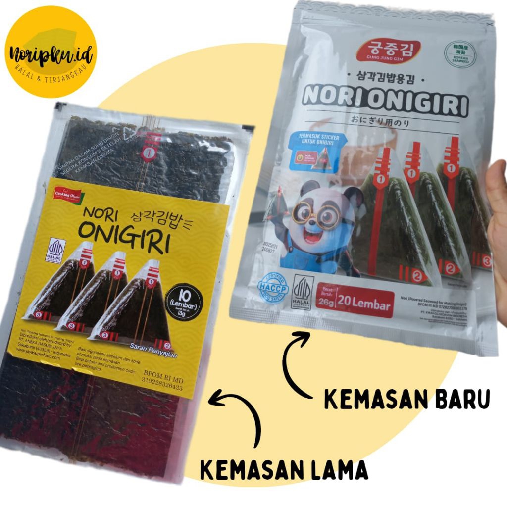 Nori Onigiri 50 Lembar, Nori Onigiri 20 Lembar, Nori Onigiri 10 Lembar