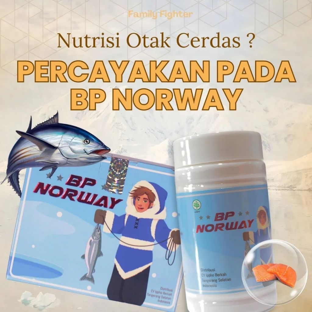 BP NORWAY – MINYAK IKAN SALMON ATLANTIK UNTUK KECERDASAN & IMUNITAS ANAK