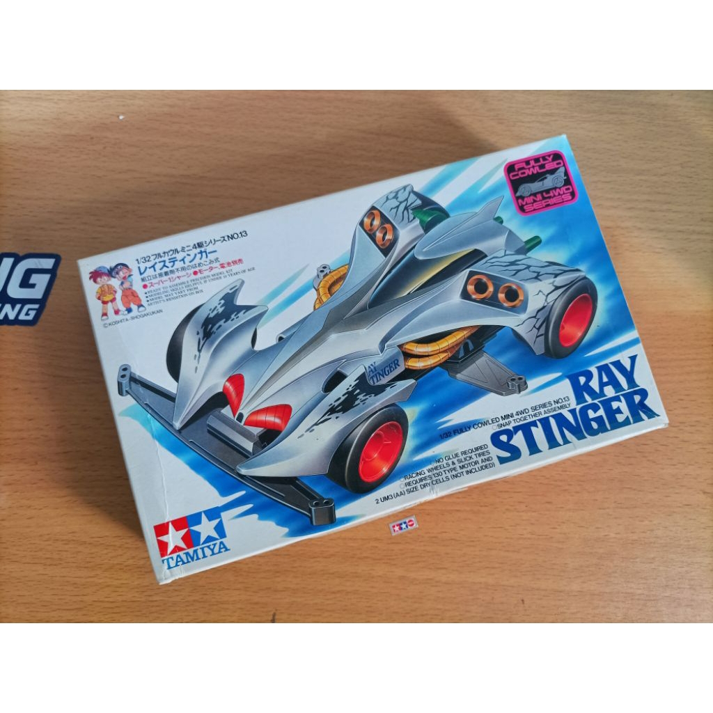 Tamiya ray stinger, body, ban, velg, box ori, sisanya auldey
