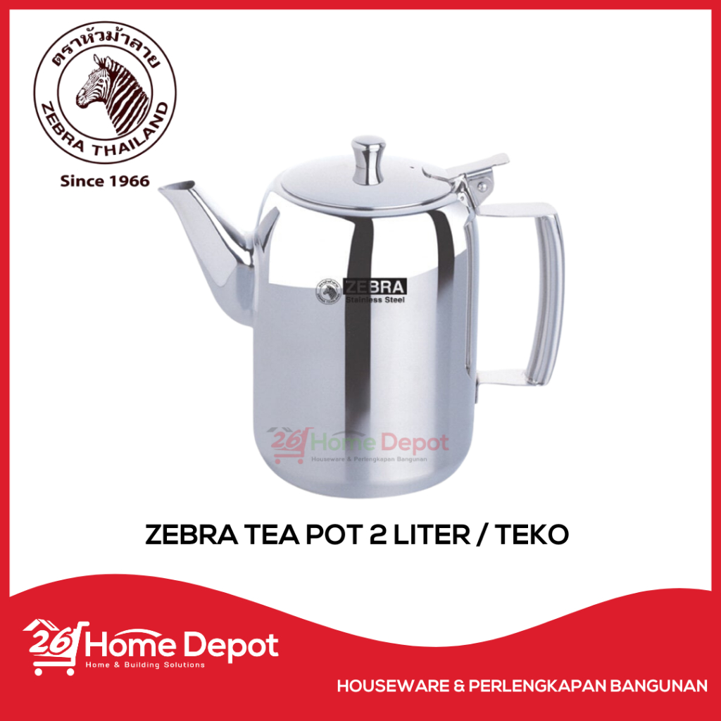 ZEBRA TEA POT / Pot Teh Stainless Steel 2 Liter 1134110