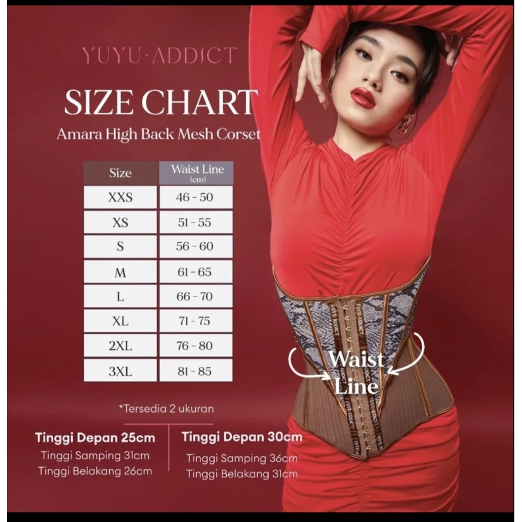 korset yuyu addict uk XL torso 25cm