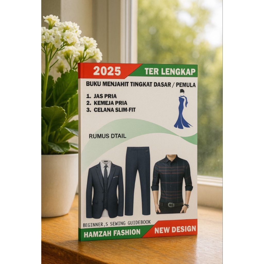 BUKU POLA JAHIT ISI 3 POLA DADAR LENGKAP RUMUS