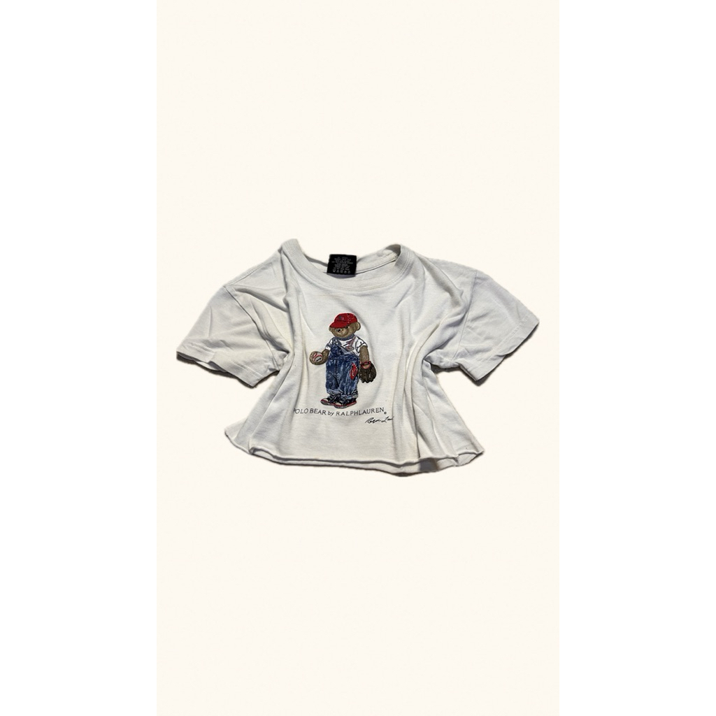 polo Ralph lauren bear crop tee