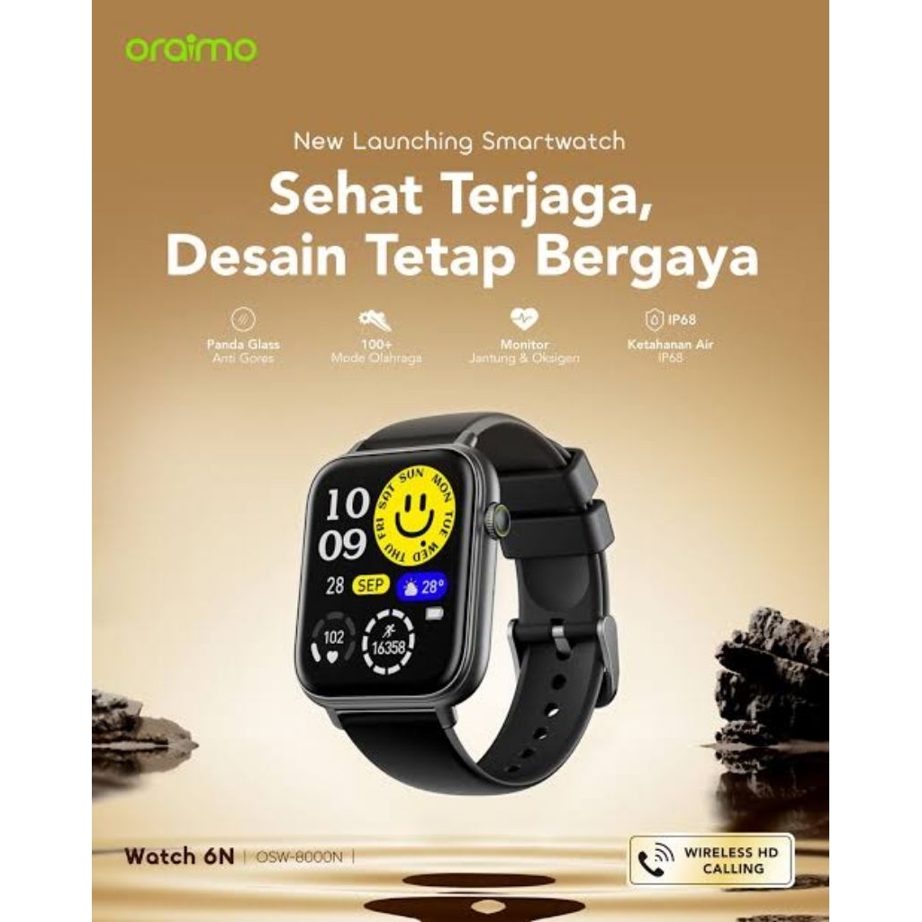 Jam Tangan Smartwatch ORAIMO Watch 6N OSW-8000N Black