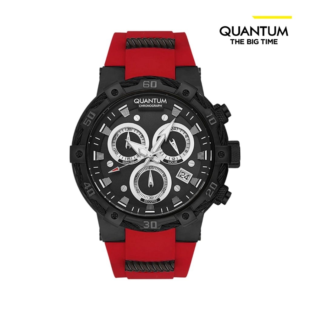 Jam Tangan Pria QUANTUM HNG688.058 Chronograph Rubber Strap