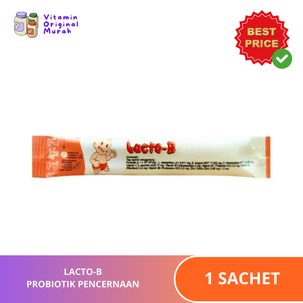 LACTO-B Probiotik untuk Diare Anak 1 Sachet