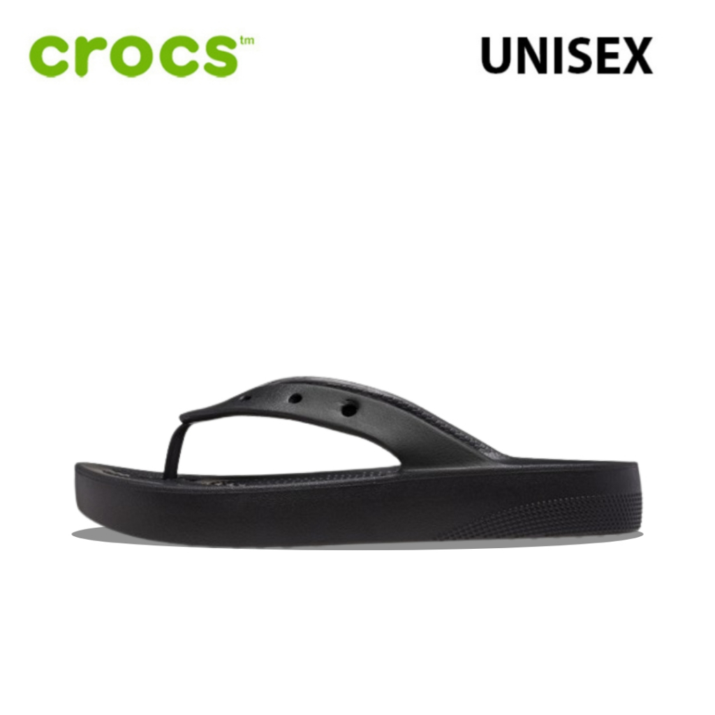 Sandal CrocsDewasa Classic Platform Flip  Black