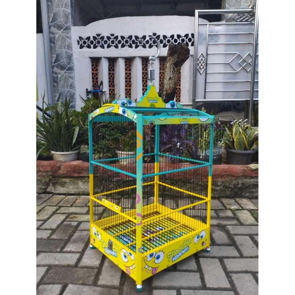 Sangkar Kandang Burung Decal Costum No2 Sabuk 2 Untuk Kenari dll
