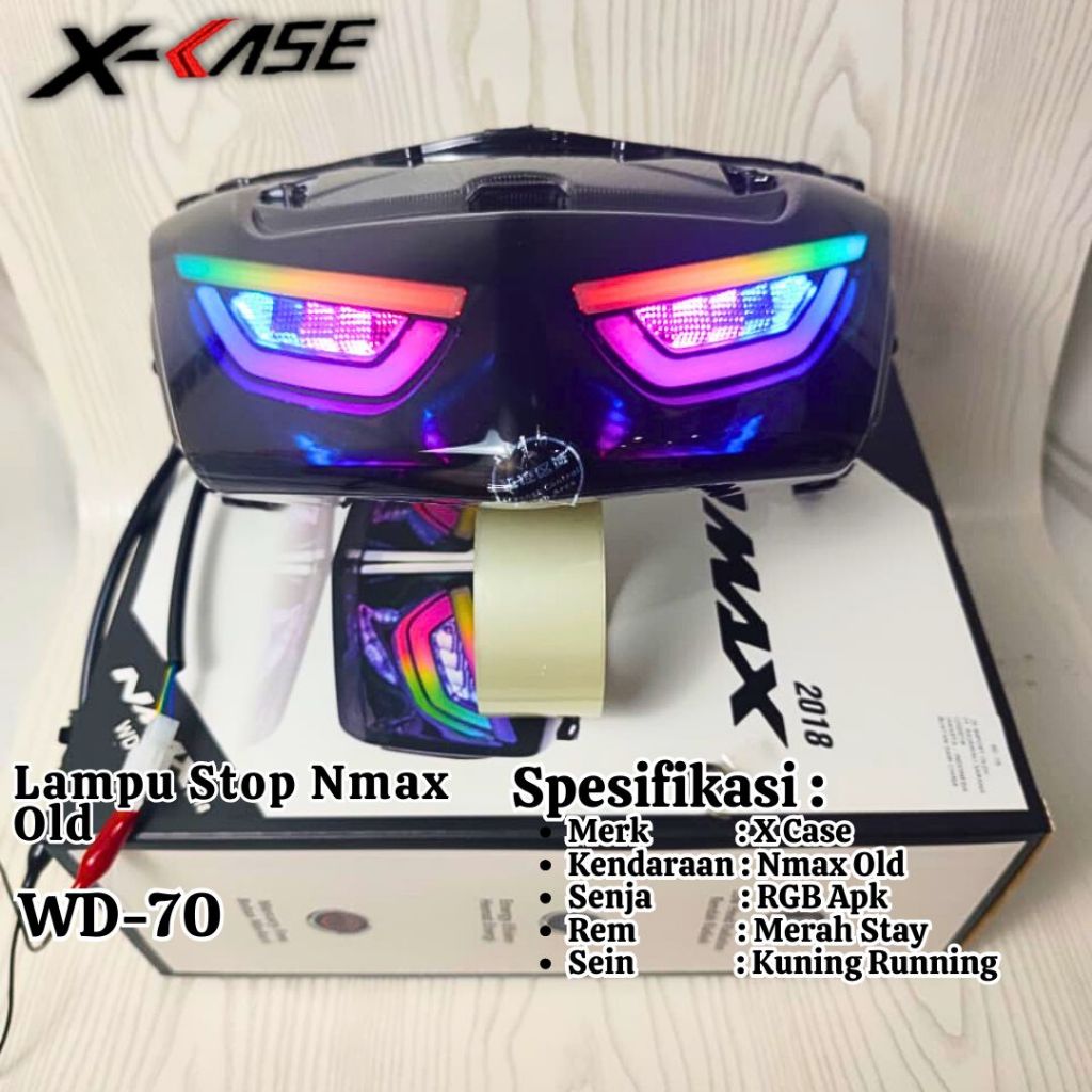 Stoplamp Nmax Old 2015-2019 Lazy Eagle Eyes Lampu Stop Nmax Old leji RGB X Case