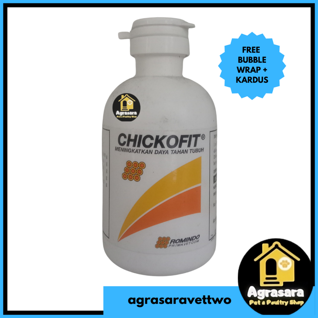 CHICKOFIT 100 ml (atp mineral b12 cair) - suplement sumber energi hewan ternak