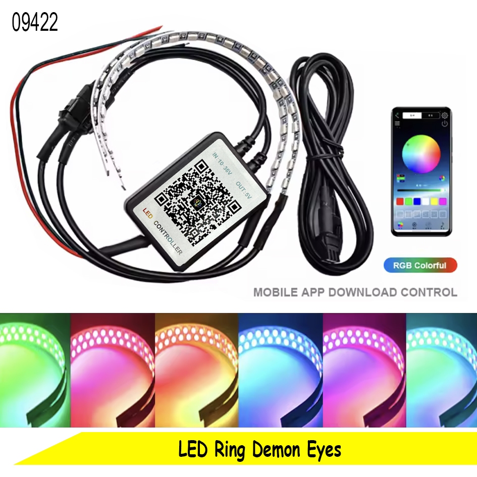 Lampu LED Demon Eyes Devil Eyes Lampu Ring Biled Projie Projector