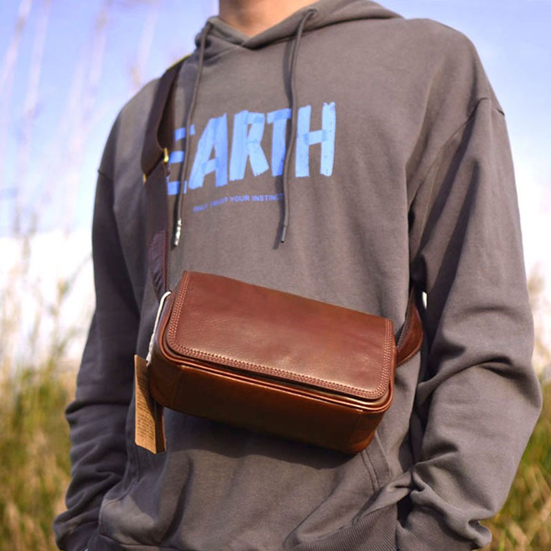 Tas Selempang Pria Kulit Asli 3 Warna Mewah