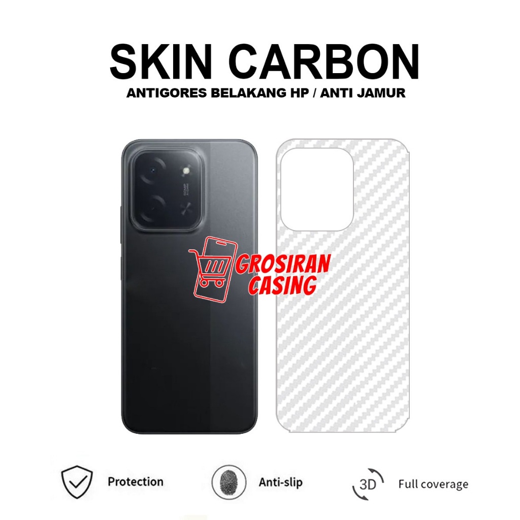 Poco C85 Poco C65 Poco F5 5G Poco F5 Pro Poco X5 Pro 5G Skin Carbon 3D Antigores Belakang Skin Carbo