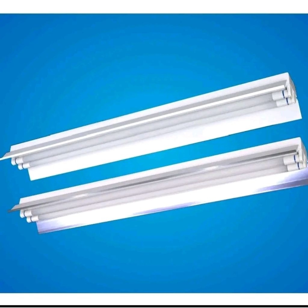 TKO 2x36 Kap Lampu Double Kap TL Double Housing Lampu TL isi 2 Kap TL Dobel Kap Neon Dobel Rumah Lam