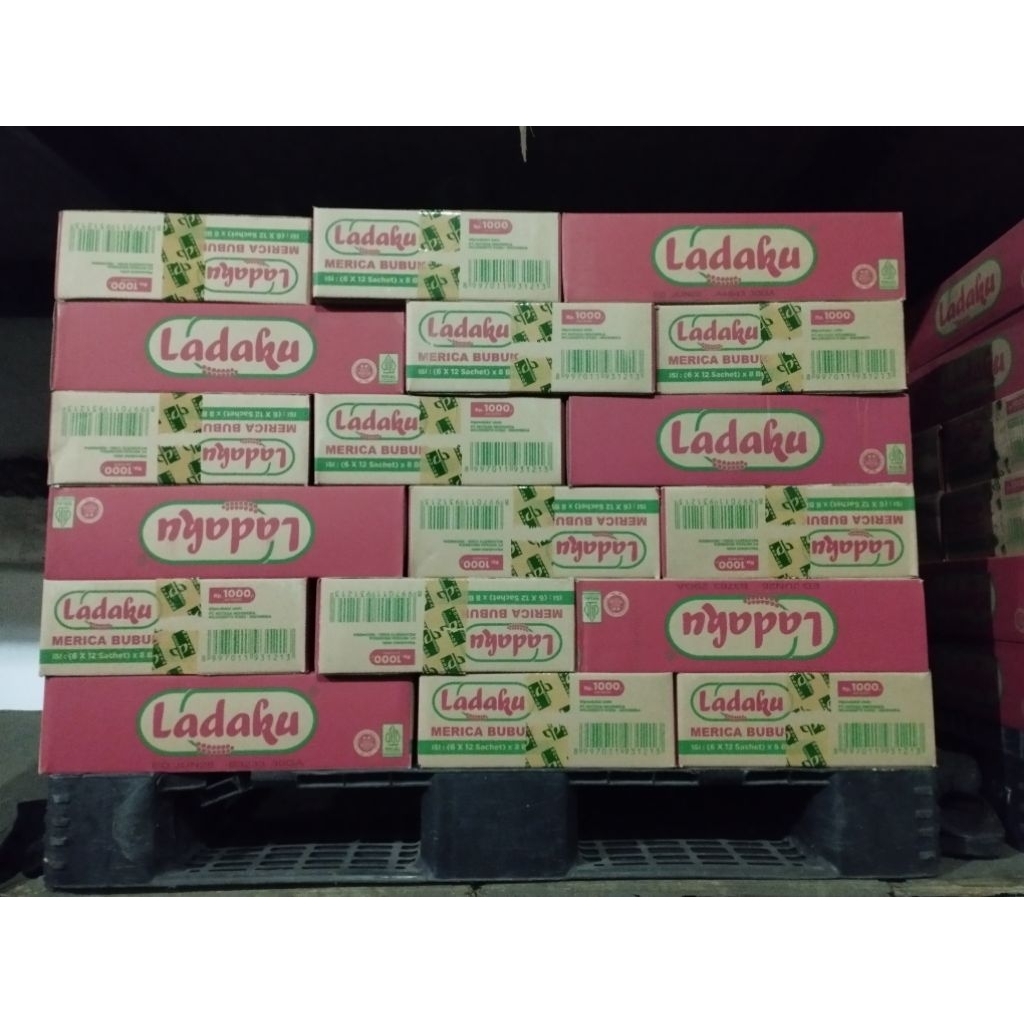 Ladaku merica bubuk sachet dus / karton