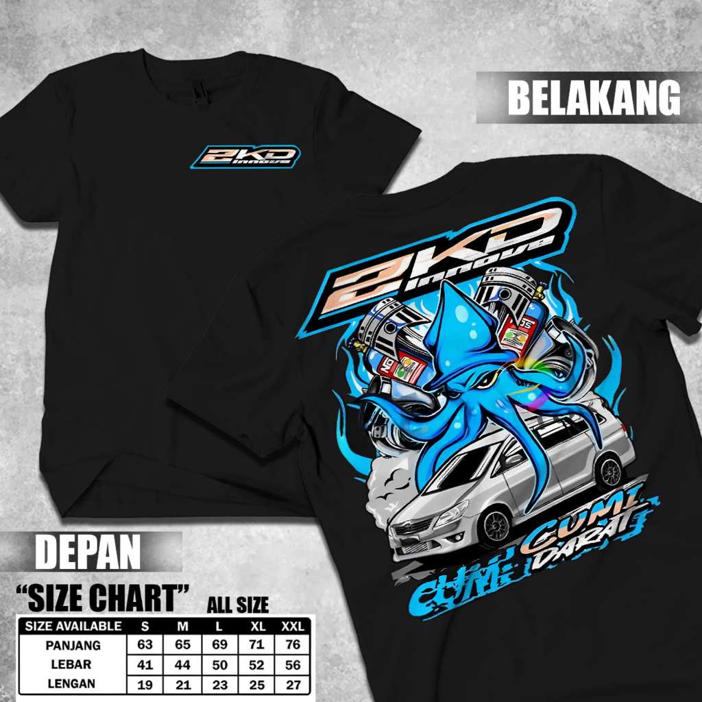 Kaos Innova 2KD Innova Cumi Darat 2KD Powered - Kaos Mobil Otomotif - Kaos Pria Wanita - Kaos Murah 