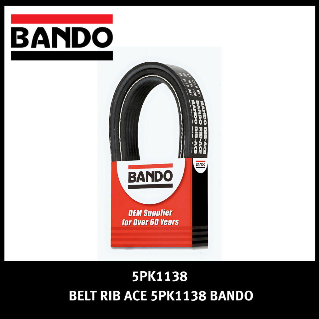 VANBELT 5PK1138 BANDO BELT RIB ACE 5PK 1138 FANBELT VBELT TALI KIPAS VAN BELT