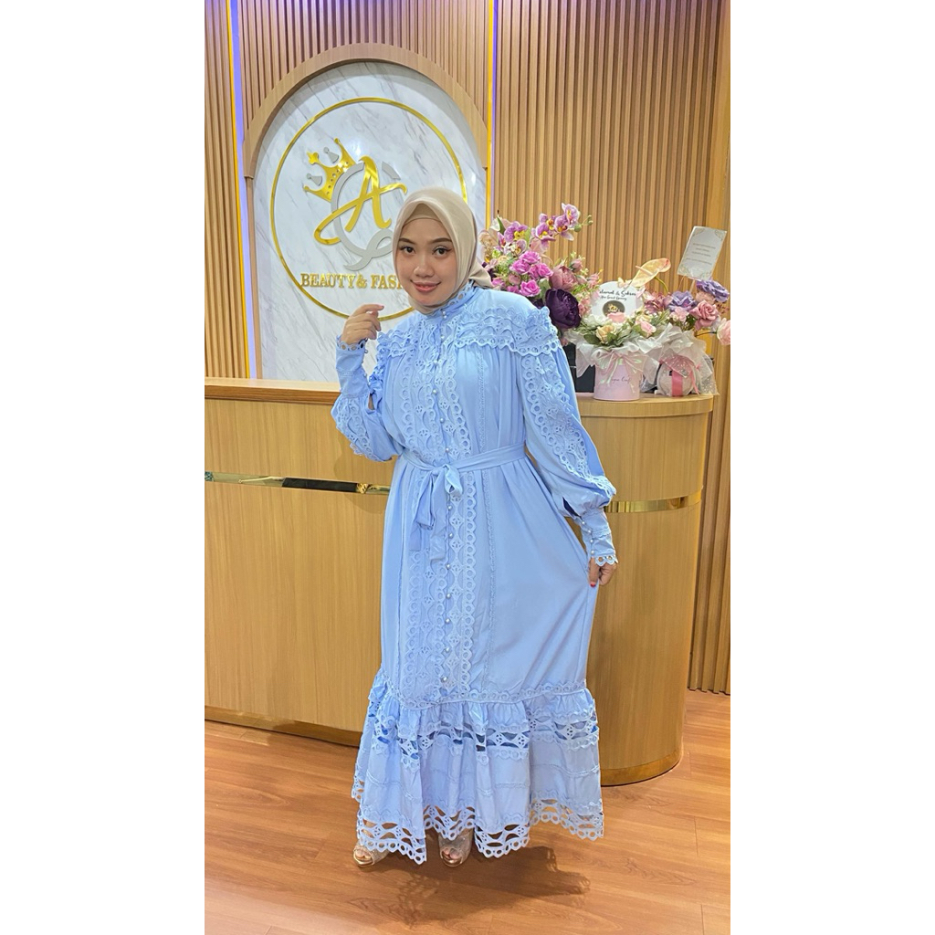 kinara gamis katun bordir import