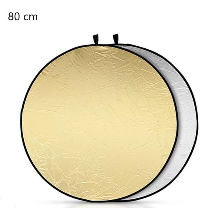 TaffSTUDIO Reflektor Cahaya Fotografi Studio 2in1 Foldable Portable 80cm