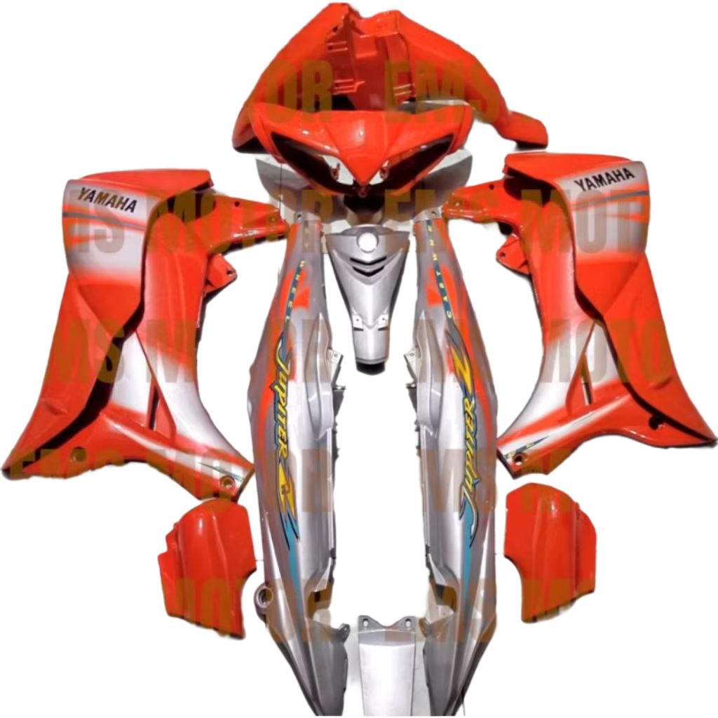 Full Set Halus Jupiter Z Lama Oren Silver Full Body Halus Jupiter Z Lama Oren Silver Tahun 2005 Set 