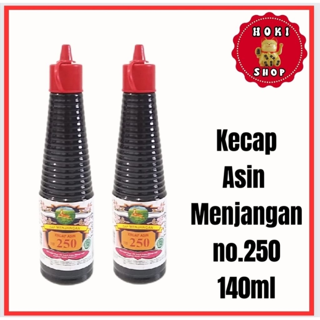 Kecap Menjangan 250 140ml / Kecap Asin Menjangan 250 / Kecap Menjangan no 250