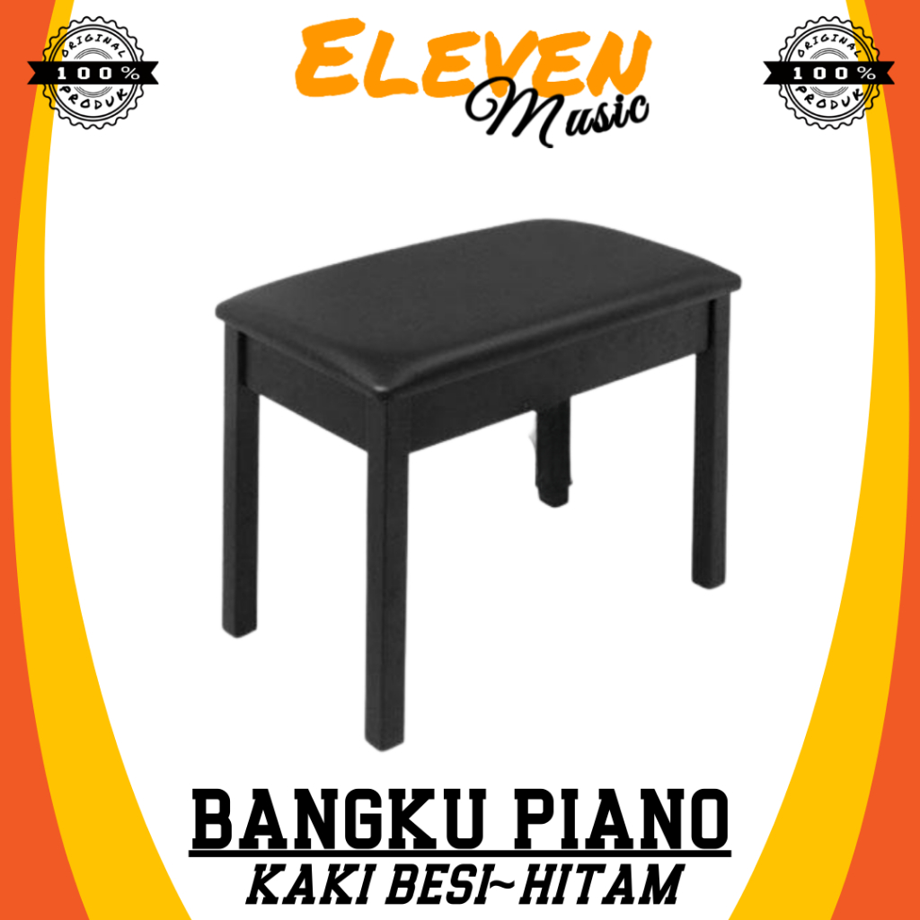 Kursi Piano Bangku Piano Keyboard Bench Piano Kaki Besi