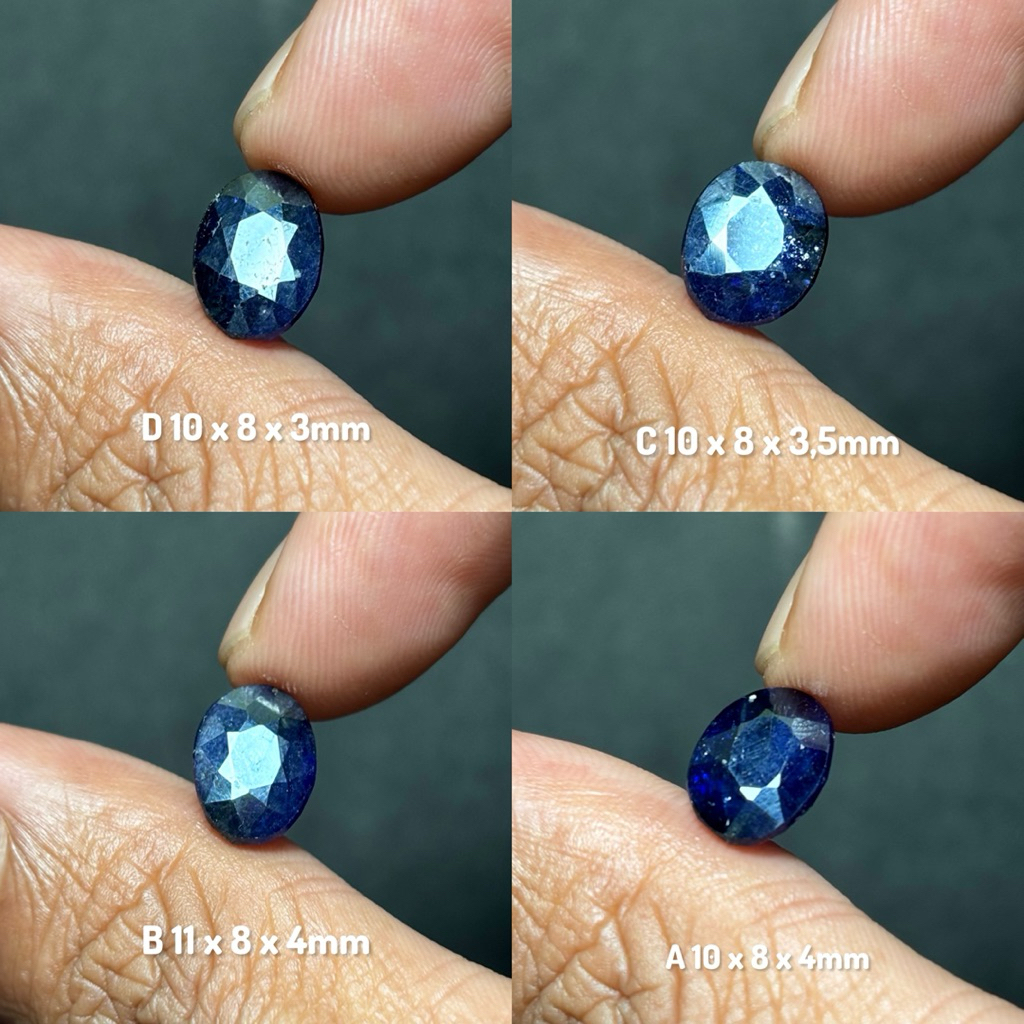 natural blue safir / batu blue saffir asli 100% / batu permata safir