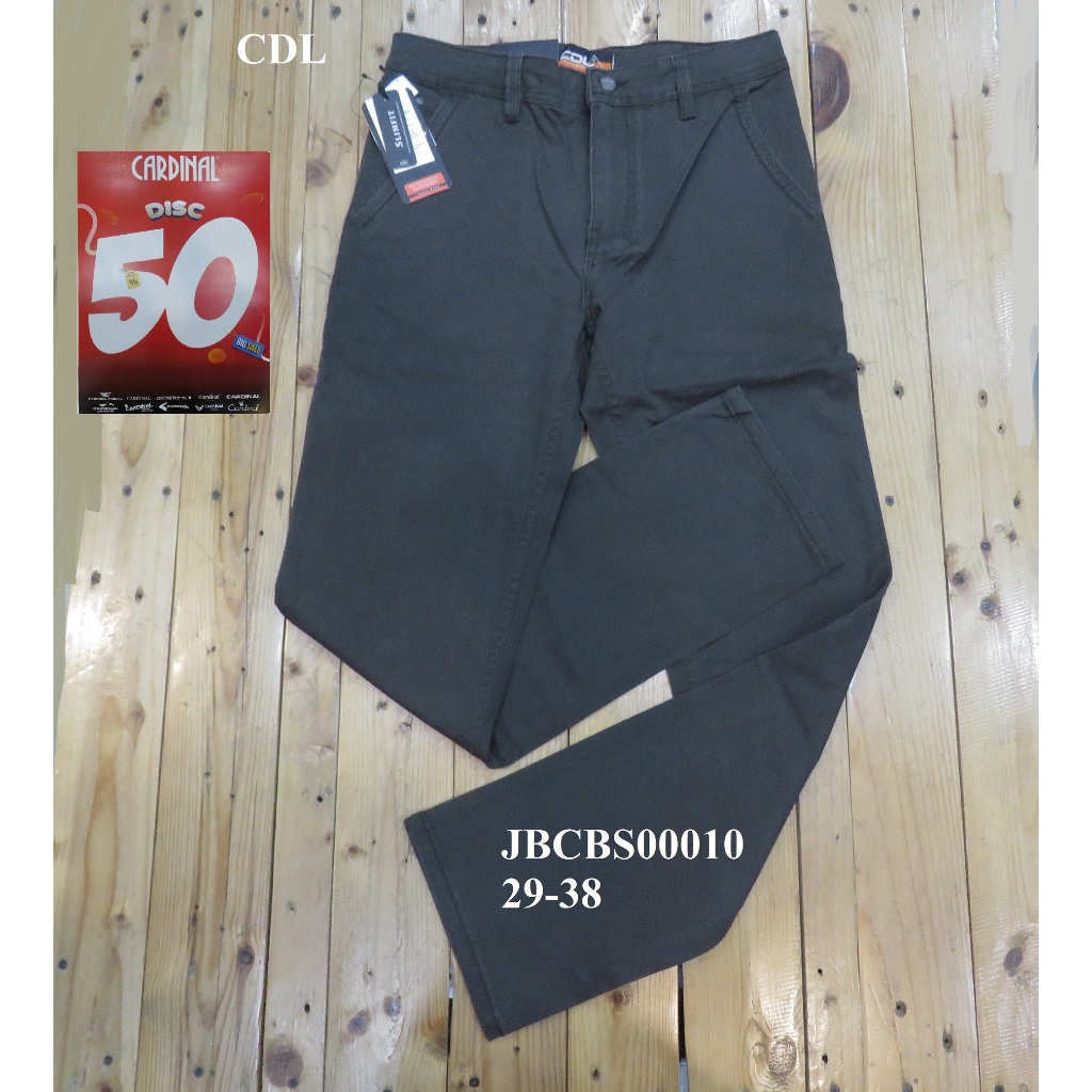 DISCOUNT 50% CELANA KATUN/CHINOS SLIMFIT PRIA BRAND ORI MEREK CDL ART:  JBCBS00010 PRICE Rp.382.900