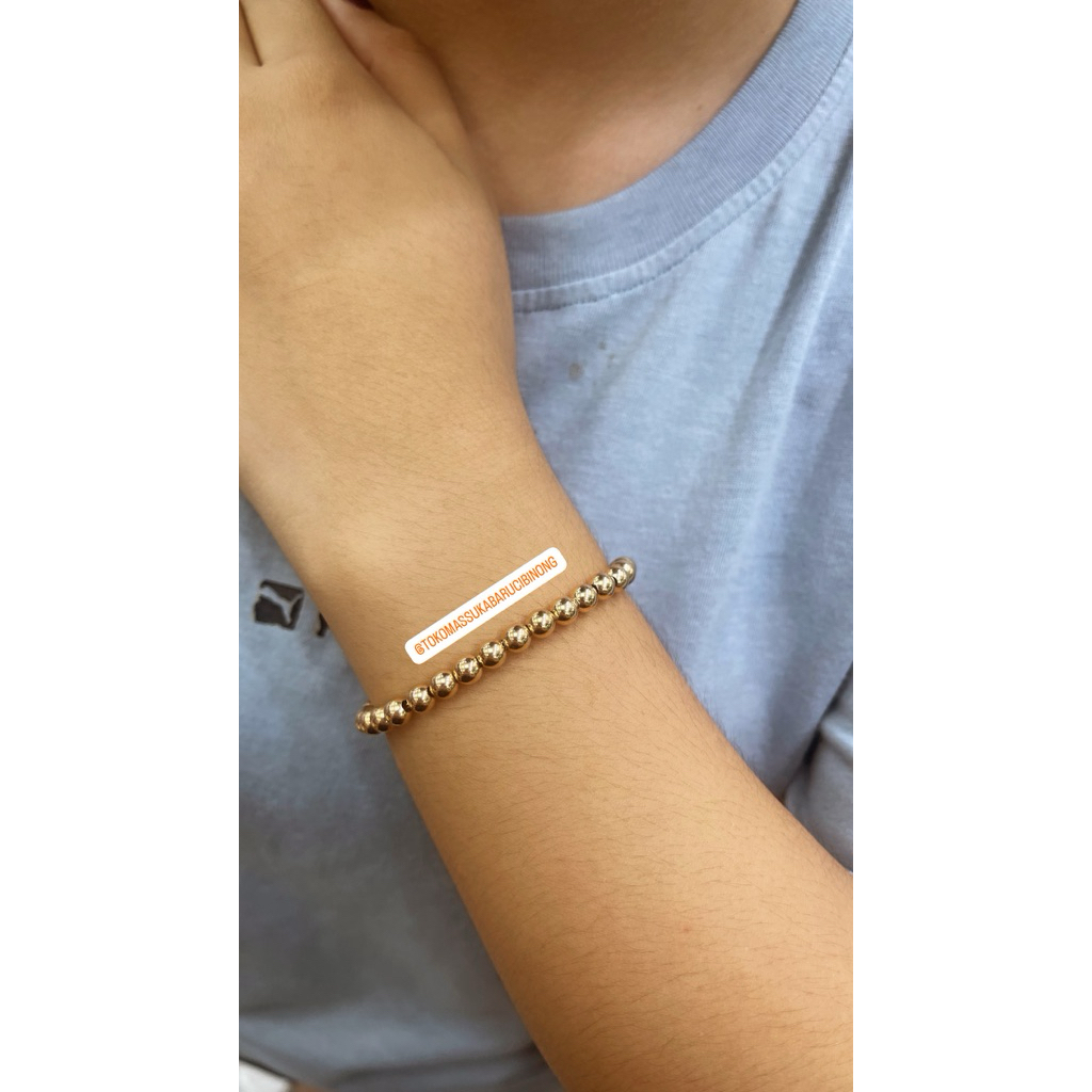 gelang tangan emas boba 8K / model terlaris (EMAS ASLI)