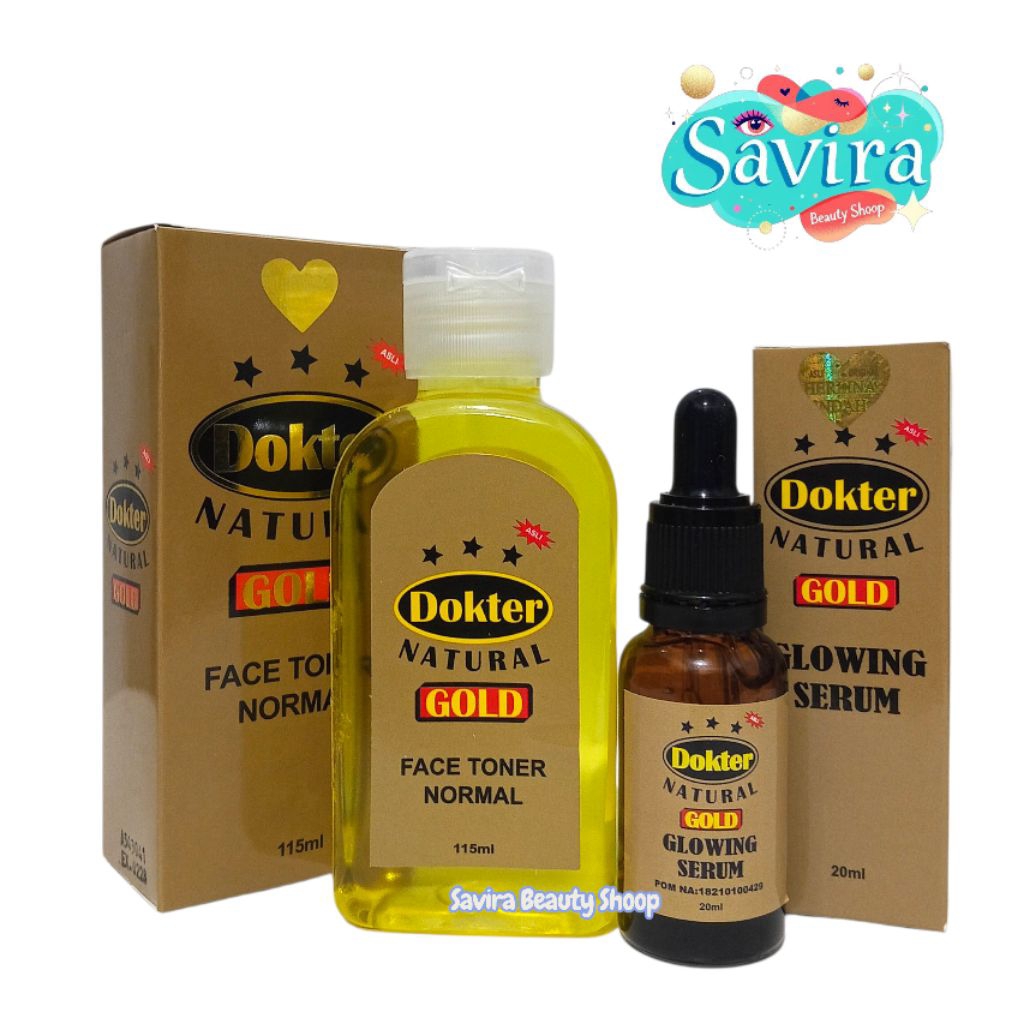 [ BPOM ] Paket Toner & Serum DR Gold By CV Herlina Indah BPOM