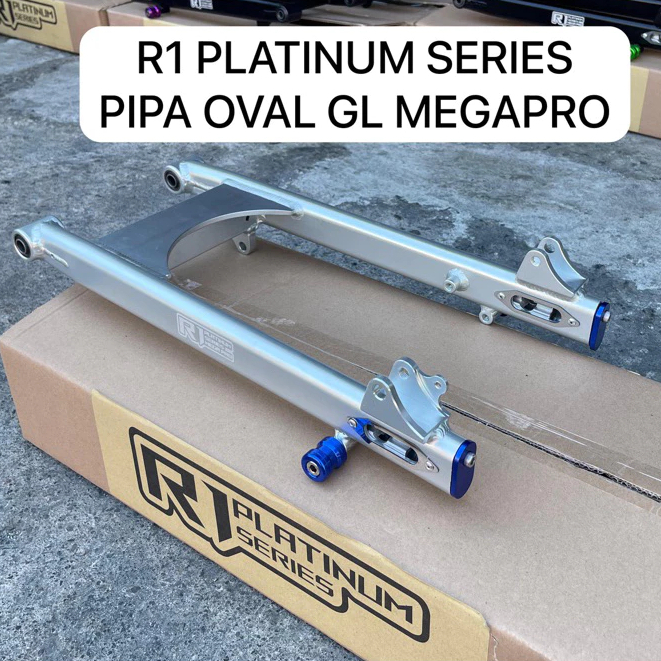 ARM Alumunium Swing Arm Almu R1 Platinum Series Oval Polos pnp Megapro GL Pro