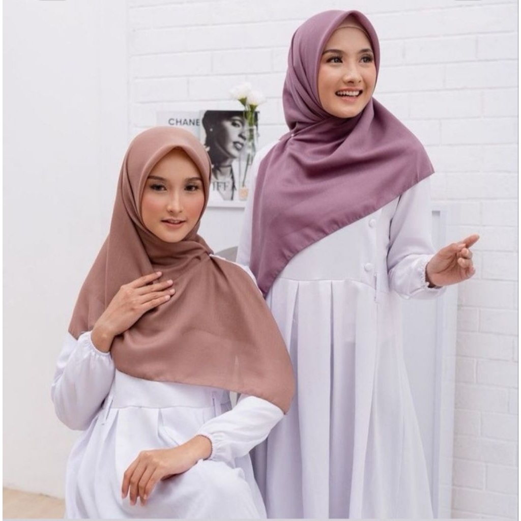 Paris Premium | Daily Hijab Jilbab Paris Premium Segiempat | Krudung Segiempat Polos
