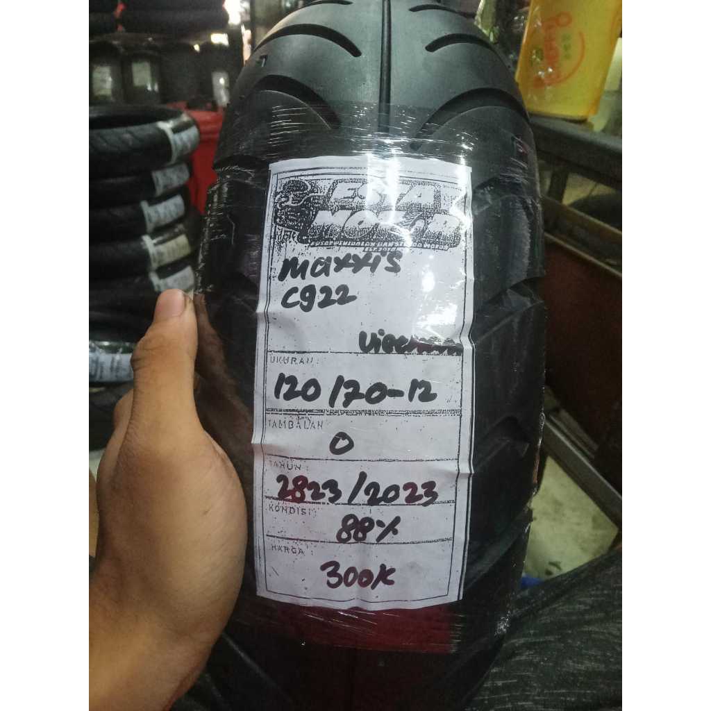 BAN COPOTAN MAXXIS C922 RING 12 UKURAN 120 70 12 KODE2823