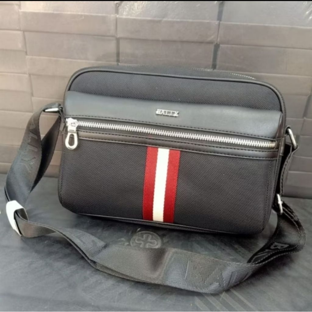 Tas selempang Bally nylon crosbodybag pria premium quality