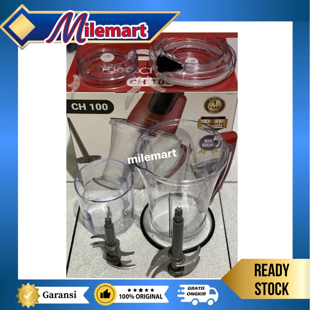 MITOCHIBA Aksesoris  Food Chopper CH100 /Gelas CH100/ Tutup Gelas CH100/ Tutup Pisau CH 100/ Pisau C