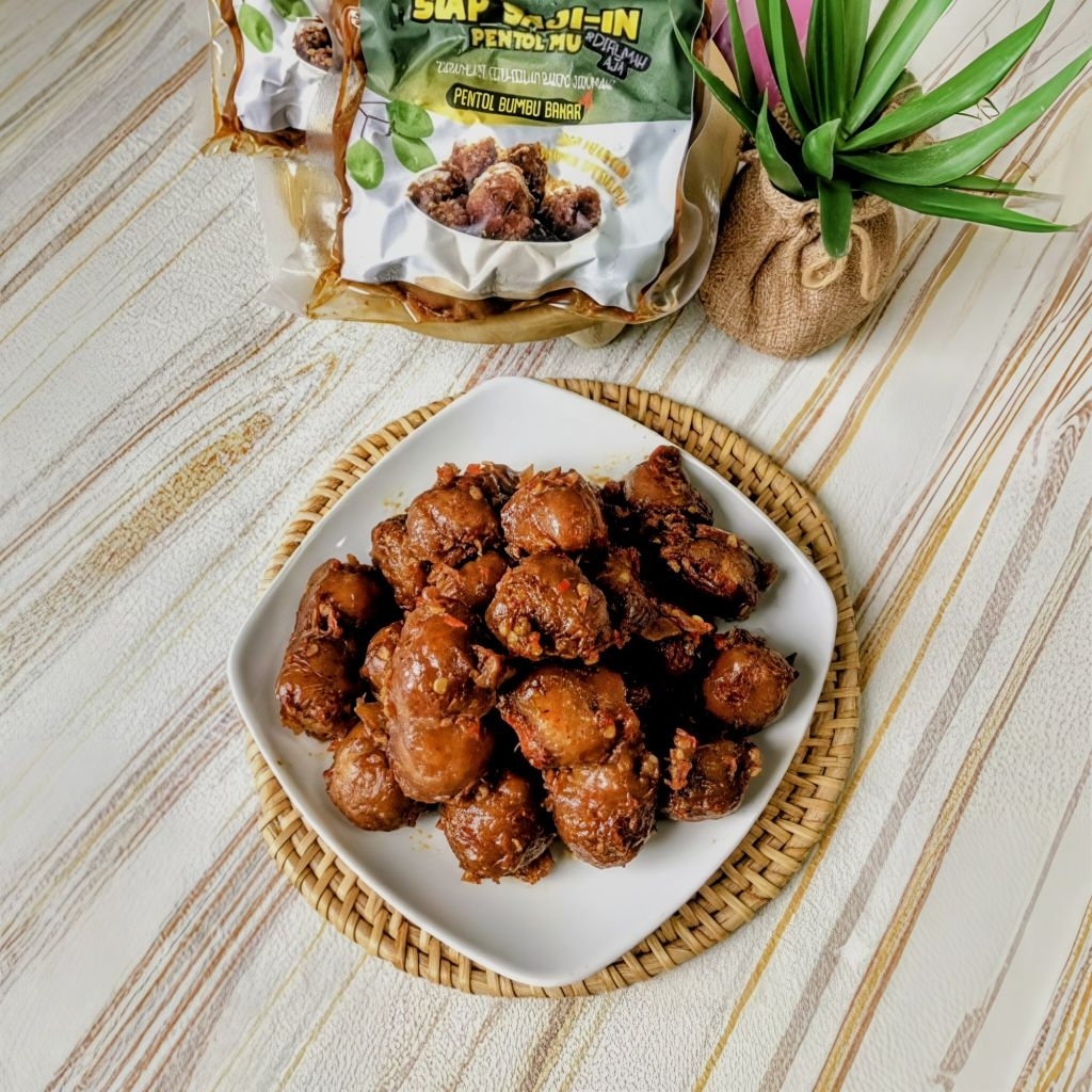 Pentol Gila / Pentol Petarung Pedas Surabaya Frozen Bumbu Bakar (15 pcs)