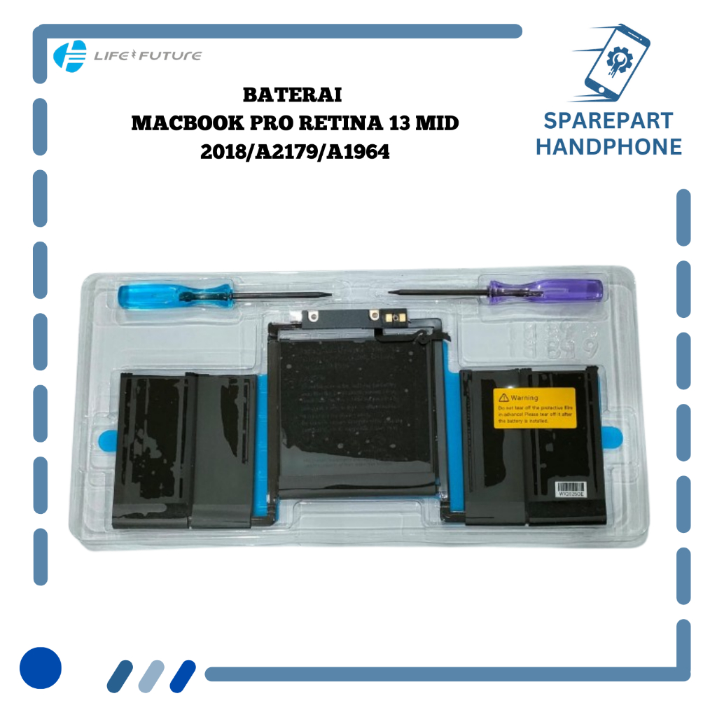 BATERAI  MACBOOK PRO RETINA 13 MID 2018/A2179/A1964