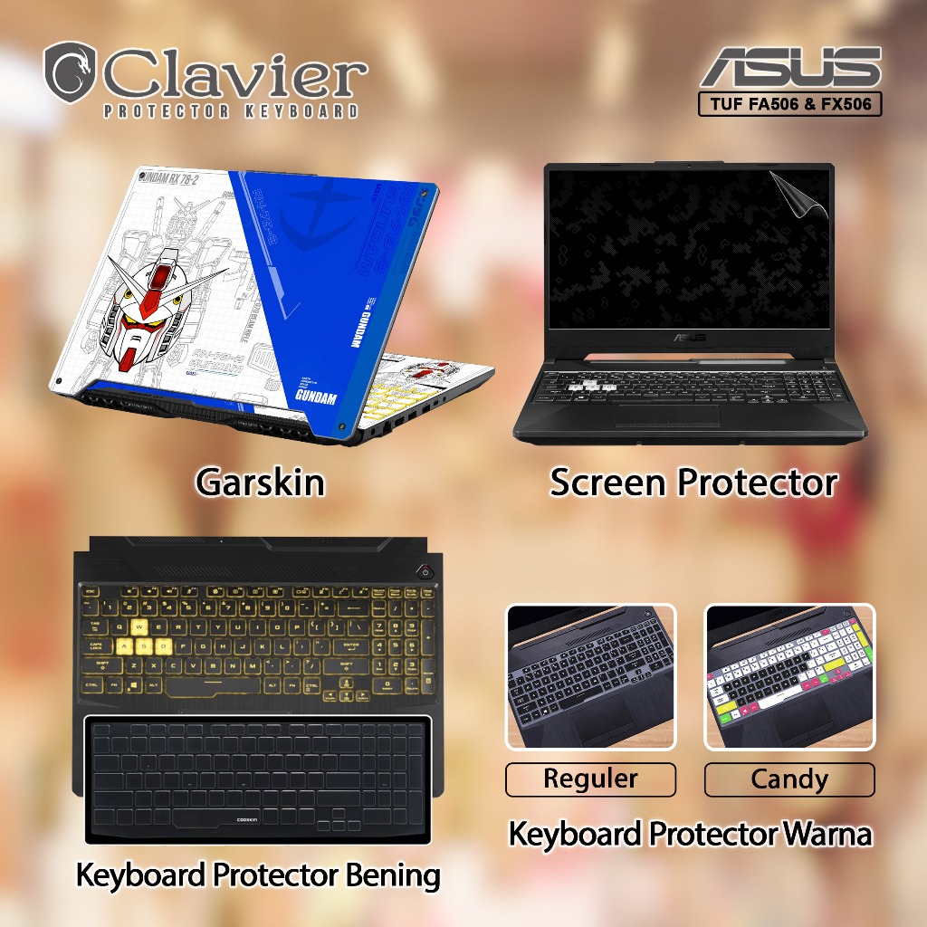 Screen Protector Anti Gores Cover Garskin Laptop Precut Custom Fit Kompatibel untuk Asus TUF Gaming 