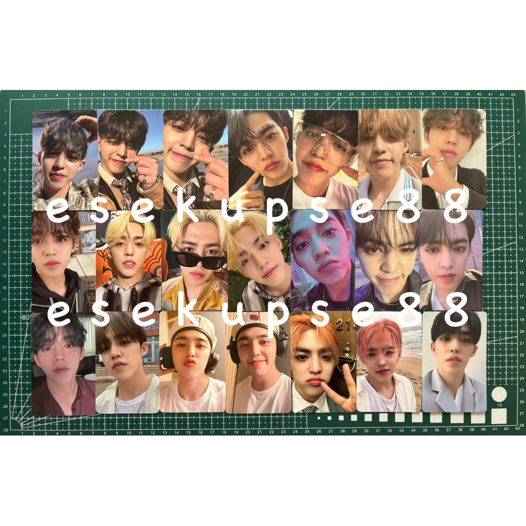 Photocard PC Scoups Seventeen Face The Sun FTS Ray Path Pioneer Carver Carat Ver FML Faded Mono Figh