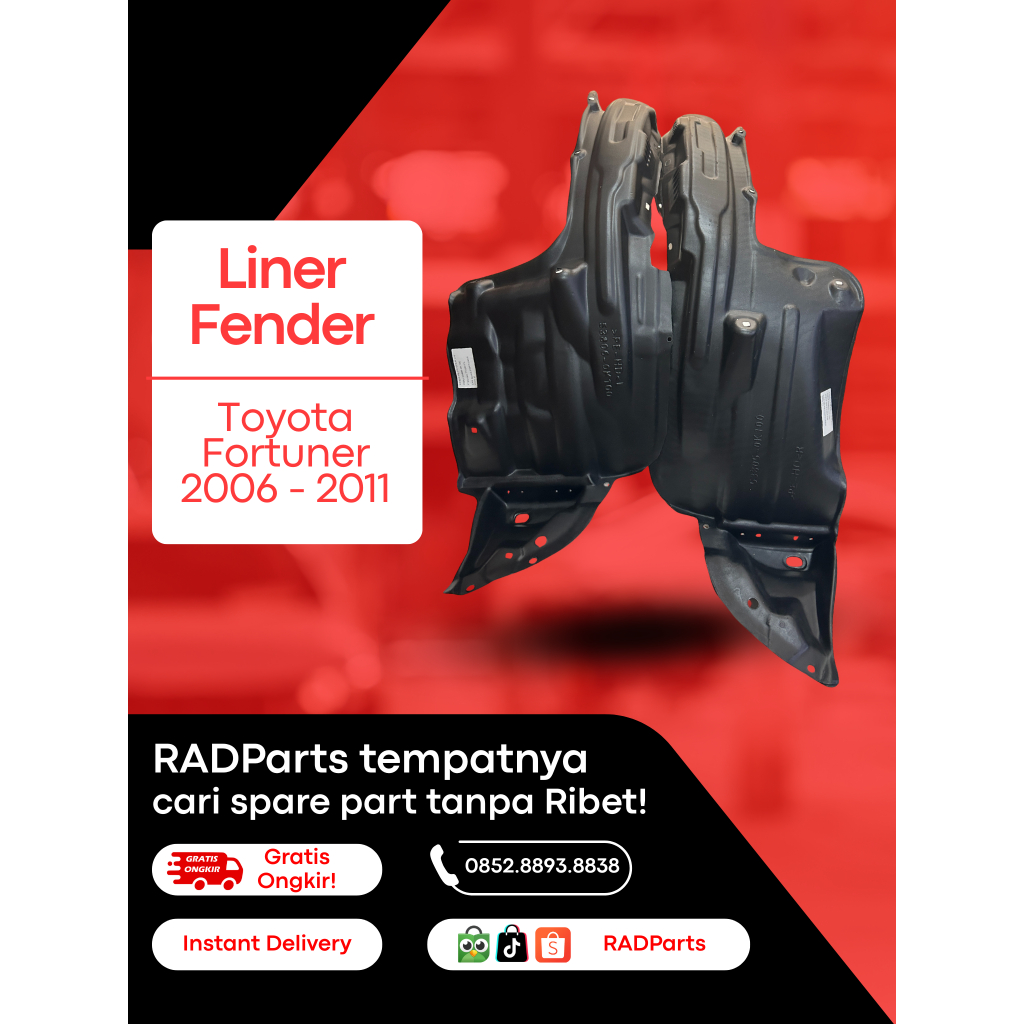 LINER FENDER - TOYOTA INNOVA 2006 SD 2011 - FRONT INNER FENDER