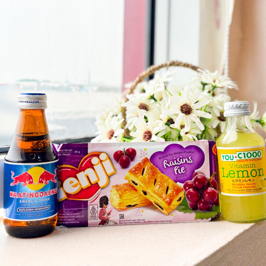 

Paket Trio Boost (You C1000 Lemon, Kratingdeng & Monde Genji Raisins Pie Blueberry)
