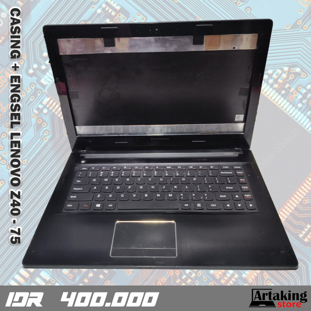 Casing + Engsel Lenovo Z40 - 75 Full Sett - Bekas
