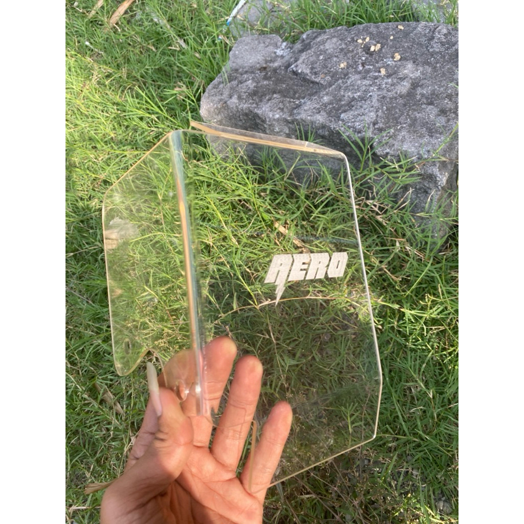 Tabokan Akrilik Mio Smile/Mio Sporty/Mio Fino Karbu Bisa Custom Nama Free Baut