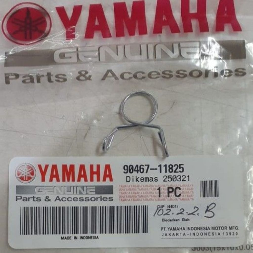 100%ORI Klem/Klip Selang Hawa Filter Udara Yamaha Xeon, Aerox, NMax 90467-11825
