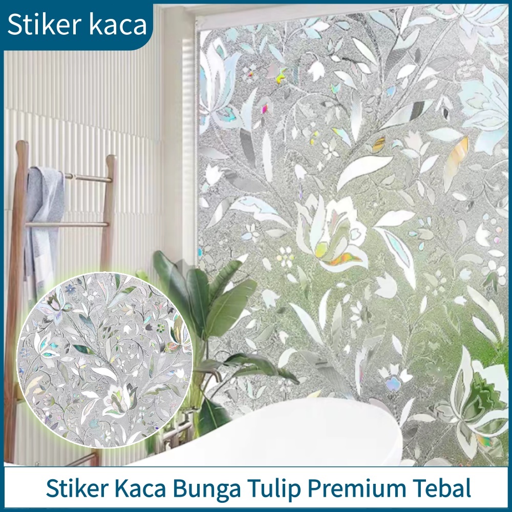 [COD]sticker kaca jendela 60cm/90cm*200cm/300cm,stiker kaca jendela rumah 3d minimalis bermotif Bura