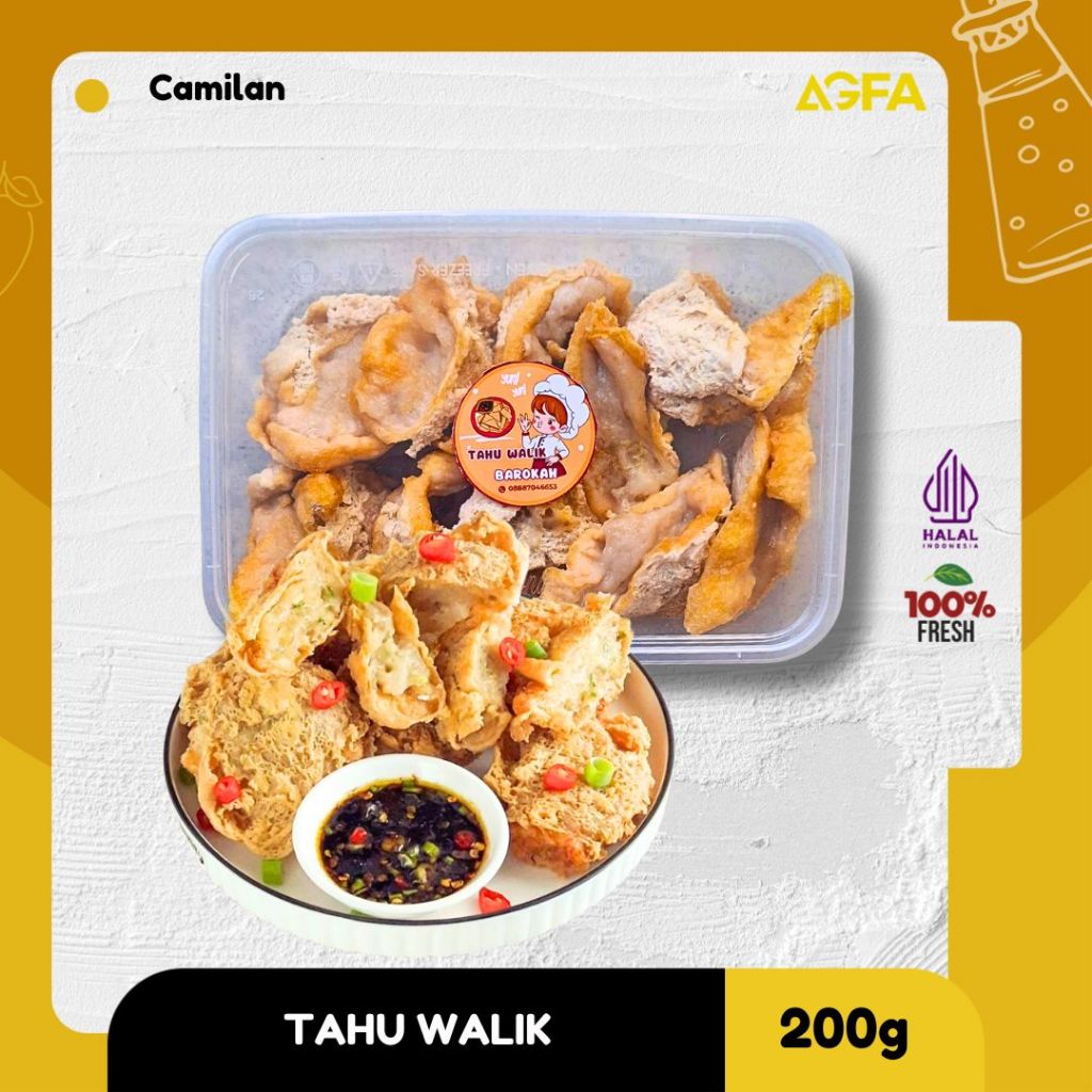 Tahu Walik Crispy 200gr – Camilan Frozen Gurih & Renyah Siap Goreng