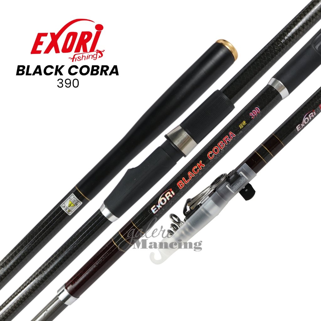 Joran Teleskopik Exori Black Cobra 360 s/d 450 | High Carbon | Galeri Mancing