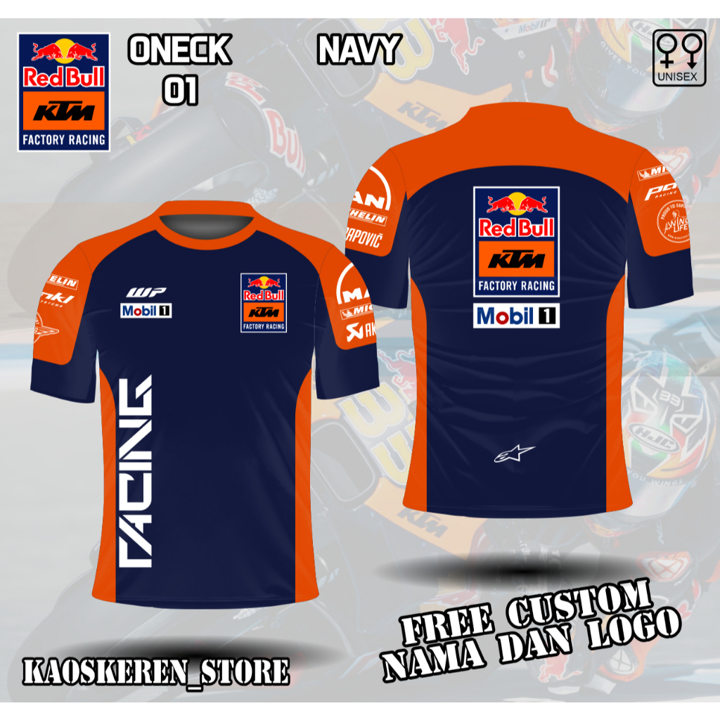 jersey motogp team ktm racing baju motogp redbull kaos motogp ktm racing