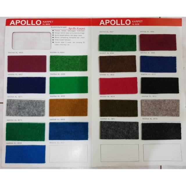 Karpet Apollo / Buana 1 ROLL Isi 30 Meter